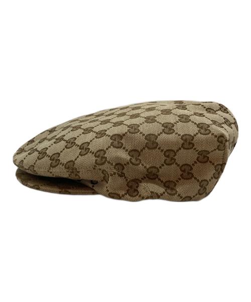 GUCCI（グッチ）GUCCI (グッチ) GG Flat Cap ブラウン サイズ:-の古着・服飾アイテム