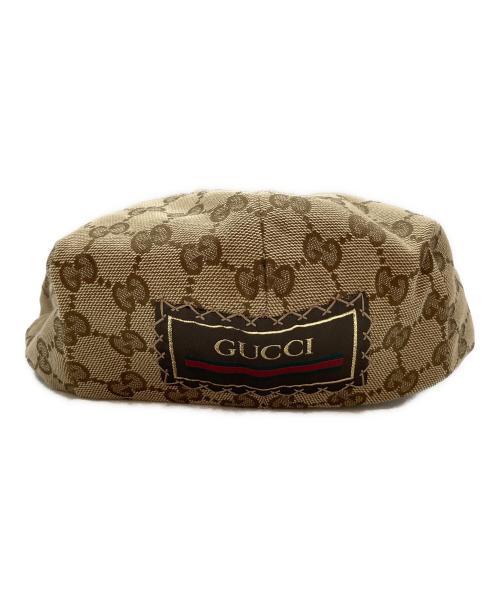 GUCCI（グッチ）GUCCI (グッチ) GG Flat Cap ブラウン サイズ:-の古着・服飾アイテム
