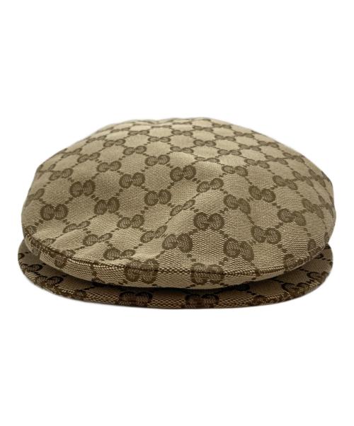 GUCCI（グッチ）GUCCI (グッチ) GG Flat Cap ブラウン サイズ:-の古着・服飾アイテム