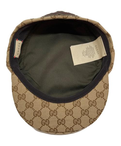 GUCCI（グッチ）GUCCI (グッチ) GG Flat Cap ブラウン サイズ:-の古着・服飾アイテム