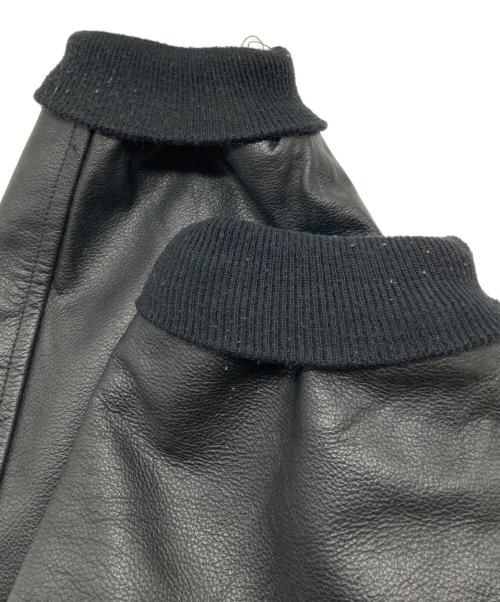 Union Line（ユニオンライン）UNION LINE (ユニオンライン) ウールレザースタジャン ブラック サイズ:Lの古着・服飾アイテム