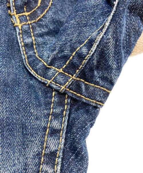 LOLITA JEANS（ロリータジーンズ）LOLITA JEANS (ロリータジーンズ) 奈良美智 (ナラヨシトモ) 刺繍ダメージデニムパンツ インディゴ サイズ:Lの古着・服飾アイテム