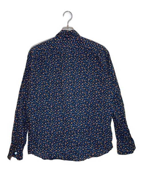 PAUL SMITH（ポールスミス）Paul Smith (ポールスミス) 総柄シャツ ネイビー×オレンジ サイズ:SIZE L2の古着・服飾アイテム