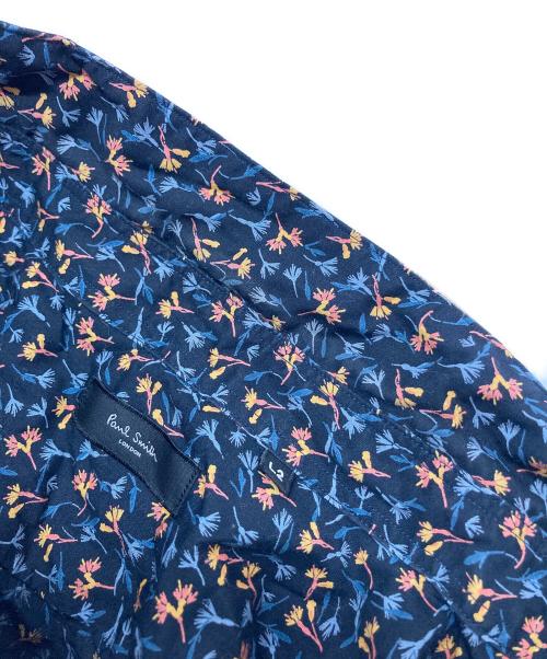 PAUL SMITH（ポールスミス）Paul Smith (ポールスミス) 総柄シャツ ネイビー×オレンジ サイズ:SIZE L2の古着・服飾アイテム