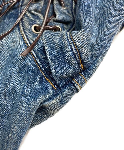 JUN NAKAYAMA（ジュンナカヤマ）JUN NAKAYAMA (ジュンナカヤマ) FRINGE DENIM PANTS インディゴ サイズ:28の古着・服飾アイテム