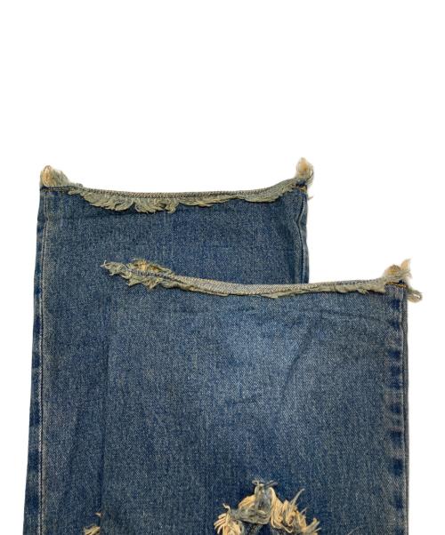 JUN NAKAYAMA（ジュンナカヤマ）JUN NAKAYAMA (ジュンナカヤマ) FRINGE DENIM PANTS インディゴ サイズ:28の古着・服飾アイテム