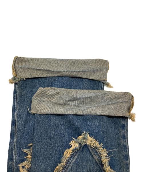 JUN NAKAYAMA（ジュンナカヤマ）JUN NAKAYAMA (ジュンナカヤマ) FRINGE DENIM PANTS インディゴ サイズ:28の古着・服飾アイテム