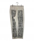SAINT MICHAEL×Denim Tearsセントマイケル×デニムティアーズ）の古着「SWEAT PANTS MURAL」｜グレー