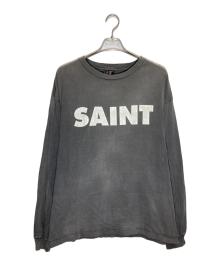 SAINT MICHAEL（セントマイケル）の古着「ヴィンテージ加工ロングスリーブカットソー」｜グレー