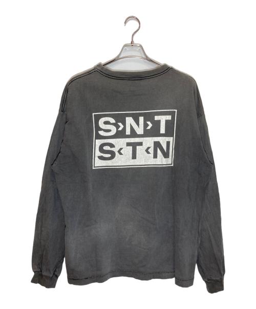 SAINT MICHAEL（セントマイケル）SAINT MICHAEL (セントマイケル) ヴィンテージ加工ロングスリーブカットソー グレー サイズ:XLの古着・服飾アイテム
