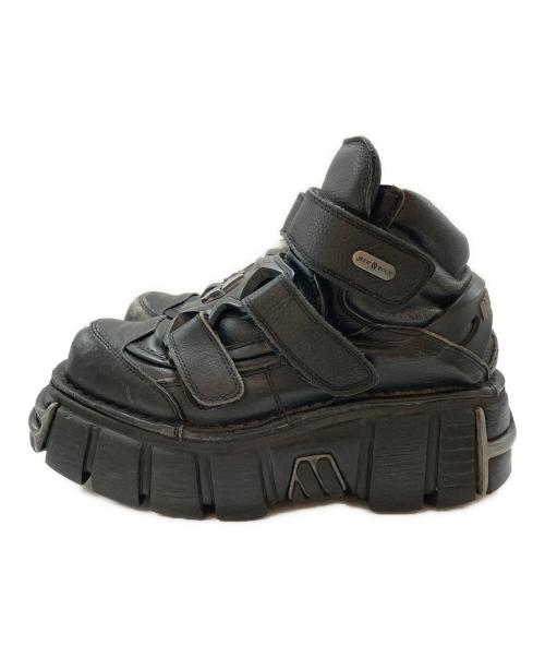 NEW ROCK（ニューロック）NEW ROCK (ニューロック) ANKLE BOOT BLACK TOWER M-285-S1 ブラック サイズ:SIZE 41の古着・服飾アイテム
