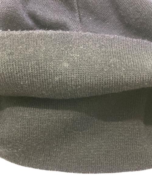 THUG CLUB（サグ クラブ）THUG CLUB (サグ クラブ) TC LEATHER PATCH BEANIE ネイビー サイズ:-の古着・服飾アイテム