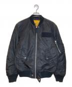DIESELディーゼル）の古着「J-TANKER ボンバージャケット」｜ブラック