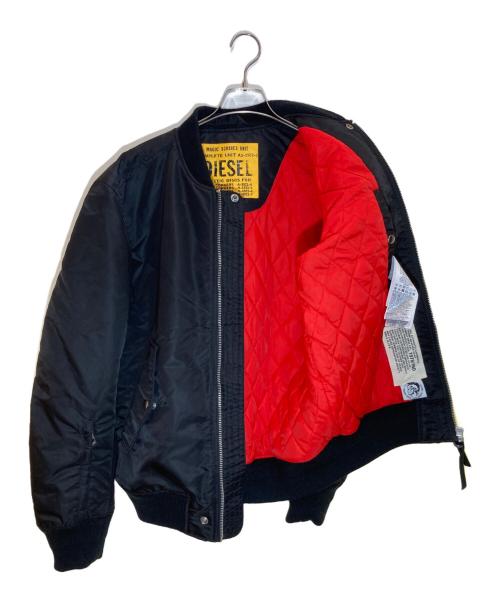 DIESEL（ディーゼル）DIESEL (ディーゼル) J-TANKER ボンバージャケット ブラック サイズ:Ⅿの古着・服飾アイテム