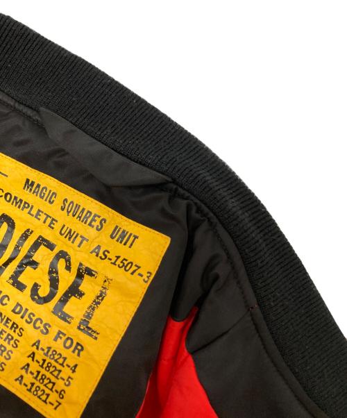 DIESEL（ディーゼル）DIESEL (ディーゼル) J-TANKER ボンバージャケット ブラック サイズ:Ⅿの古着・服飾アイテム