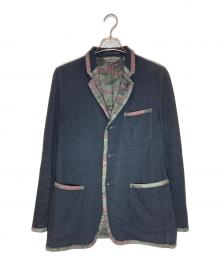 COMME des GARCONS HOMME PLUS（コムデギャルソンオムプリュス）の古着「裏地カモガラウールジャケット」｜ブラック