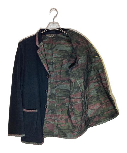 COMME des GARCONS HOMME PLUS（コムデギャルソンオムプリュス）COMME des GARCONS HOMME PLUS (コムデギャルソンオムプリュス) 裏地カモガラウールジャケット ブラック サイズ:Sの古着・服飾アイテム