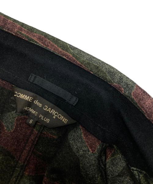 COMME des GARCONS HOMME PLUS（コムデギャルソンオムプリュス）COMME des GARCONS HOMME PLUS (コムデギャルソンオムプリュス) 裏地カモガラウールジャケット ブラック サイズ:Sの古着・服飾アイテム