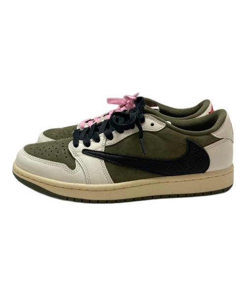 NIKE（ナイキ）NIKE (ナイキ) TRAVIS SCOTT (トラヴィススコット) AIR JORDAN 1 LOW OG SP オリーブ サイズ:SIZE 26.5cmの古着・服飾アイテム