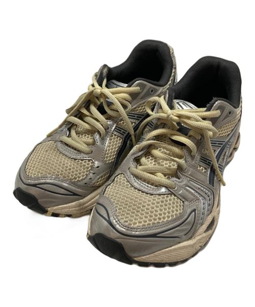 asics（アシックス）asics (アシックス) GEL-KAYANO 14 ベージュ×シルバー サイズ:SIZE 25cmの古着・服飾アイテム