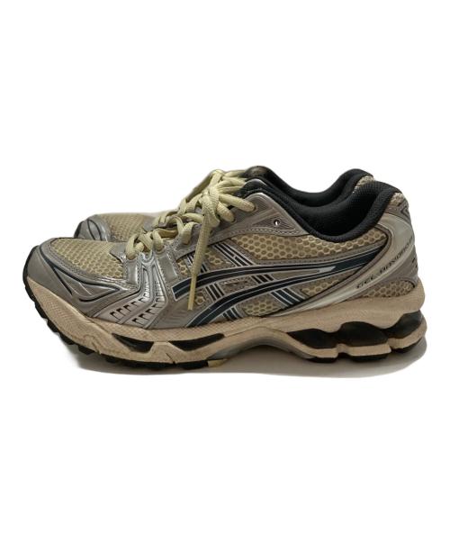 asics（アシックス）asics (アシックス) GEL-KAYANO 14 ベージュ×シルバー サイズ:SIZE 25cmの古着・服飾アイテム