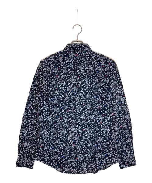 PS Paul Smith（ＰＳポールスミス）PS Paul Smith (ＰＳポールスミス) PAPER DOT PRINT SHIRTS ブラック×グレー サイズ:Lの古着・服飾アイテム