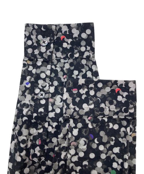 PS Paul Smith（ＰＳポールスミス）PS Paul Smith (ＰＳポールスミス) PAPER DOT PRINT SHIRTS ブラック×グレー サイズ:Lの古着・服飾アイテム