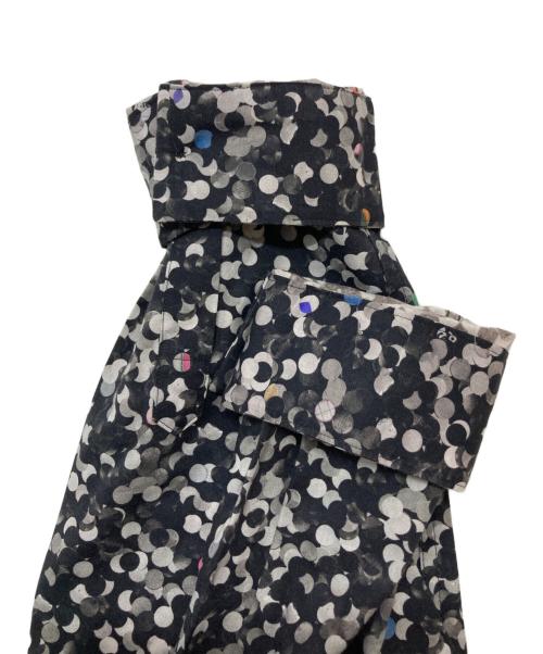 PS Paul Smith（ＰＳポールスミス）PS Paul Smith (ＰＳポールスミス) PAPER DOT PRINT SHIRTS ブラック×グレー サイズ:Lの古着・服飾アイテム