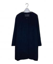 TO BE CHIC（トゥービーシック）の古着「アンゴラウールコート」｜ブラック