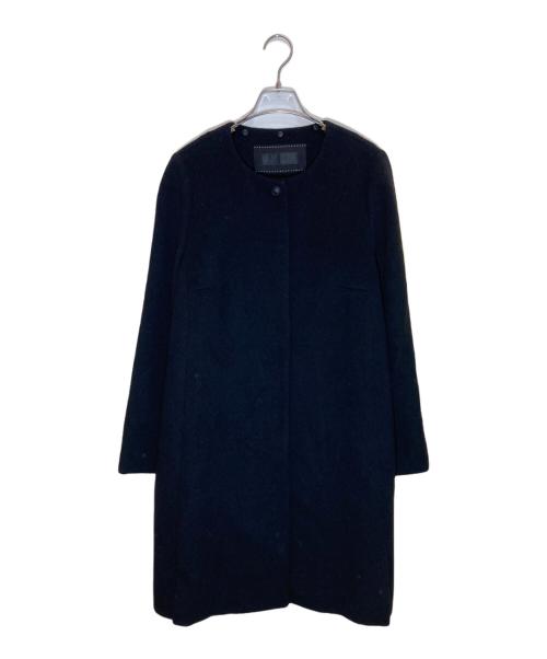 TO BE CHIC（トゥービーシック）TO BE CHIC (トゥービーシック) アンゴラウールコート ブラック サイズ:46の古着・服飾アイテム