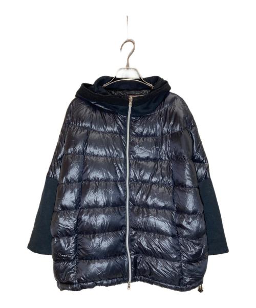 HERNO（ヘルノ）HERNO (ヘルノ) ダウン切替パーカー ブラック サイズ:44の古着・服飾アイテム