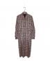 CLANE（クラネ）の古着「UP POCKET CHECK SHIRT ONEPIECE」｜グレー×レッド
