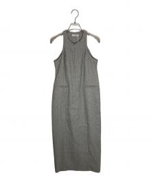CLANE（クラネ）の古着「FRONT ZIP AMERICAN SLEEVE ONEPIECE」｜グレー