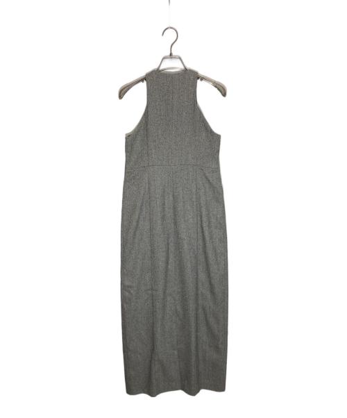 CLANE（クラネ）CLANE (クラネ) FRONT ZIP AMERICAN SLEEVE ONEPIECE グレーの古着・服飾アイテム