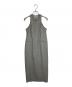 CLANE（クラネ）の古着「FRONT ZIP AMERICAN SLEEVE ONEPIECE」｜グレー