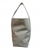 CLANEクラネ）の古着「FAKE LEATHER LARGE TOTE BAG」｜ホワイト