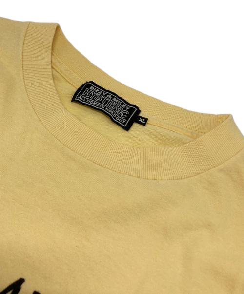 Hysteric Glamour（ヒステリックグラマー）Hysteric Glamour (ヒステリックグラマー) KISS MY ASS Tシャツ イエロー サイズ:XLの古着・服飾アイテム