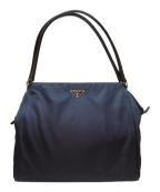 PRADAプラダ）の古着「トライアングルロゴナイロンハンドバッグ」｜ネイビー