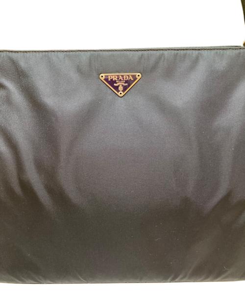 PRADA（プラダ）PRADA (プラダ) トライアングルロゴナイロンハンドバッグ ネイビー サイズ:-の古着・服飾アイテム