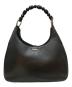 Christian Dior（クリスチャン ディオール）の古着「PEARL MALICE LEATHER HOBO」｜ブラック
