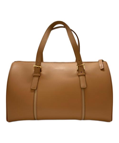 BURBERRY（バーバリー）BURBERRY (バーバリー) 裏地ノバチェックレザーミニボストンバッグ ベージュの古着・服飾アイテム