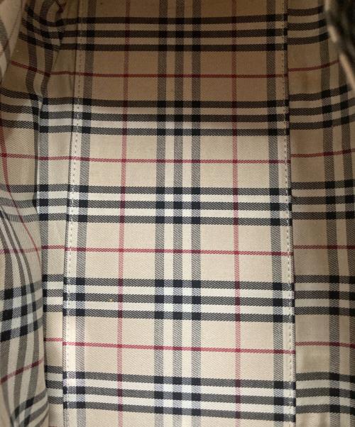 BURBERRY（バーバリー）BURBERRY (バーバリー) 裏地ノバチェックレザーミニボストンバッグ ベージュの古着・服飾アイテム