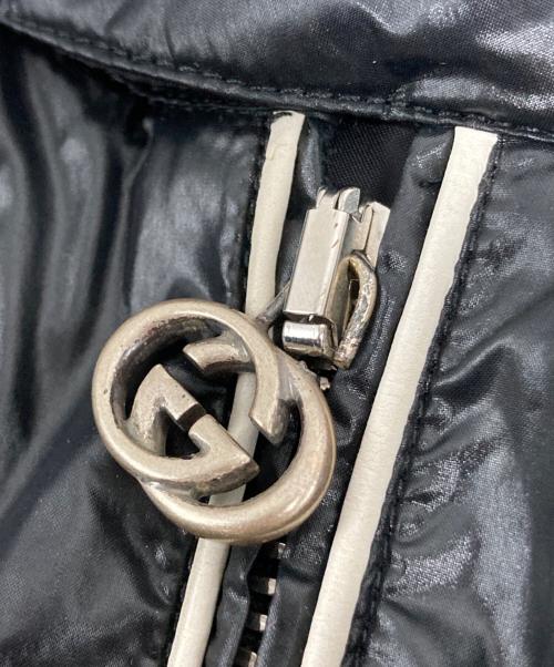 GUCCI（グッチ）GUCCI (グッチ) 裏地GG柄フーデッドジャケット ブラック サイズ:46の古着・服飾アイテム