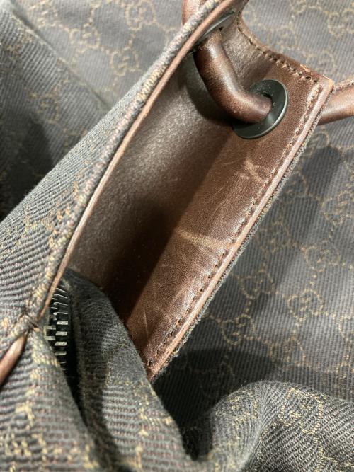 GUCCI（グッチ）GUCCI (グッチ) GGキャンバスワンショルダーバッグ ブラウン サイズ:-の古着・服飾アイテム