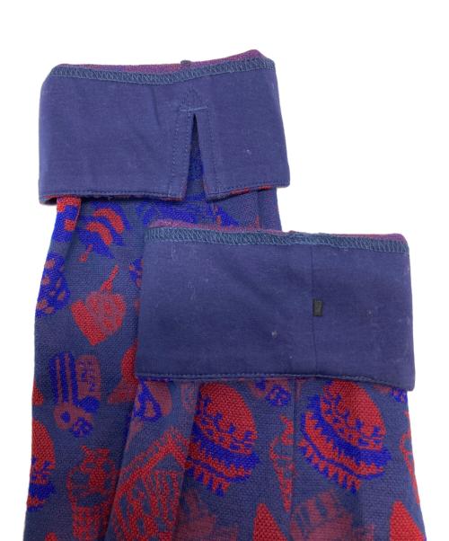 ann吉（アンキチ）ann吉 (アンキチ) 刺繍デザインセットアップ レッド×ネイビー サイズ:38の古着・服飾アイテム