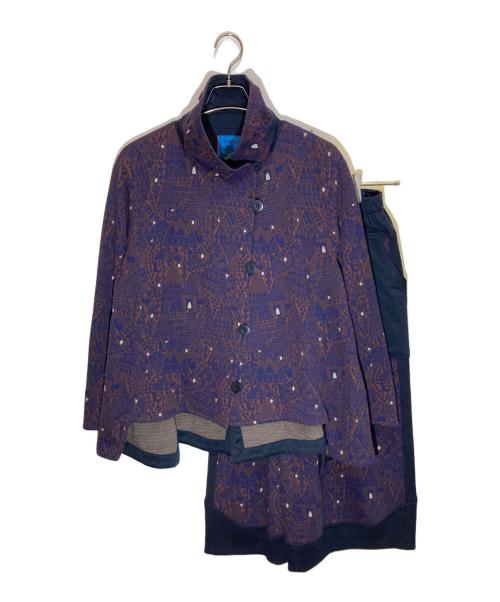 ann吉（アンキチ）ann吉 (アンキチ) 刺繍セットアップ ネイビー サイズ:38の古着・服飾アイテム