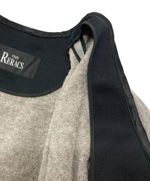 THE RERACS（ザ リラクス）THE RERACS (ザ リラクス) パイルノーカラージャケット グレー サイズ:Freeの古着・服飾アイテム
