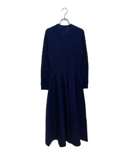 POLO RALPH LAUREN（ポロ・ラルフローレン）POLO RALPH LAUREN (ポロ・ラルフローレン) ハイブリッドケーブルセータードレス ネイビー サイズ:S 未使用品の古着・服飾アイテム