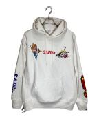 SAPEurサプール）の古着「プリントパーカー」｜ホワイト