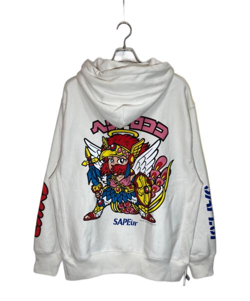 SAPEur（サプール）SAPEur (サプール) プリントパーカー ホワイト サイズ:XL 未使用品の古着・服飾アイテム